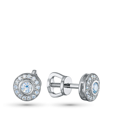 Пусеты из серебра