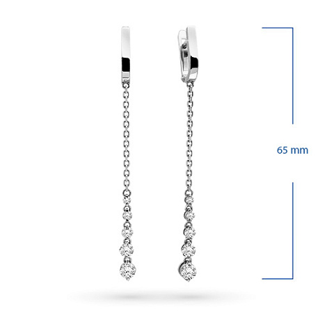 Серьги из белого золота