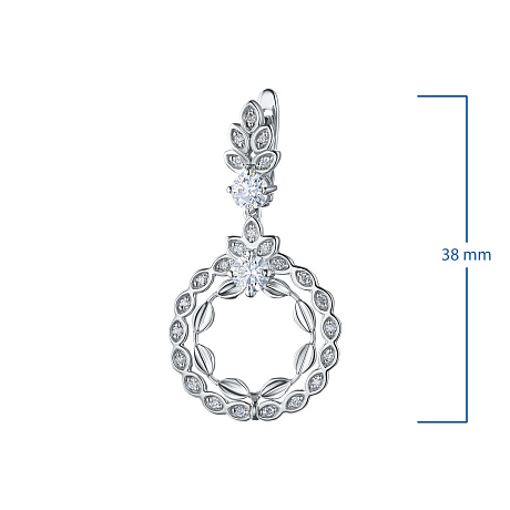 Серьги из белого золота