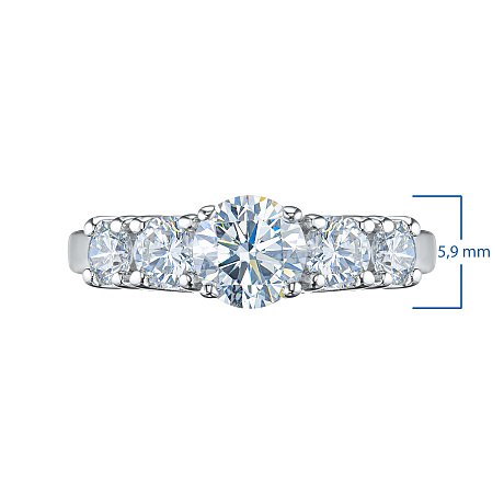 Кольцо из белого золота