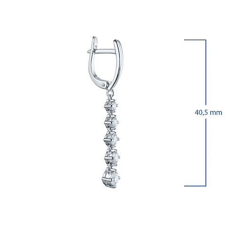 Серьги из белого золота