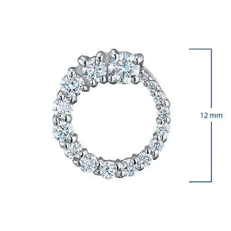 Подвеска из белого золота