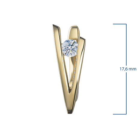 Серьги из желтого золота