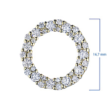 Подвеска из желтого золота c бриллиантами