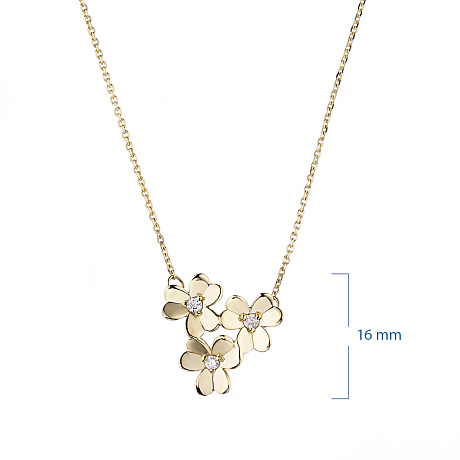 Колье из желтого золота