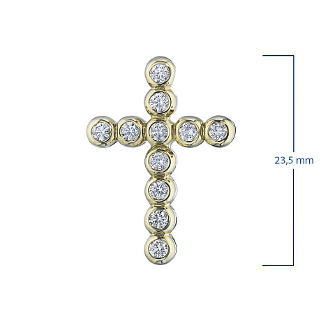 Подвеска из желтого золота