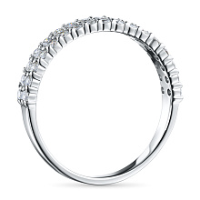 Кольцо из белого золота c бриллиантами