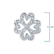 Подвеска из комбинированного золота с бриллиантами