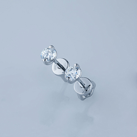 Пусеты из серебра