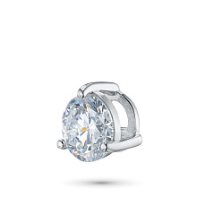 Классическая подвеска из белого золота с бриллиантом