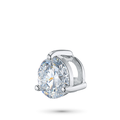 Классическая подвеска из белого золота