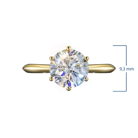 Кольцо из желтого золота