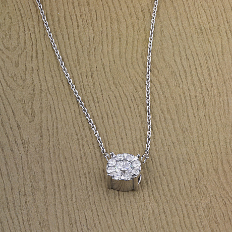 Колье из белого золота