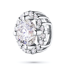 Подвеска из комбинированного золота с бриллиантами