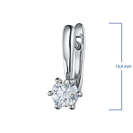 Серьги из белого золота