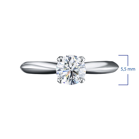 Кольцо из белого золота