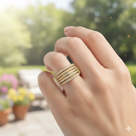 Кольцо из желтого золота