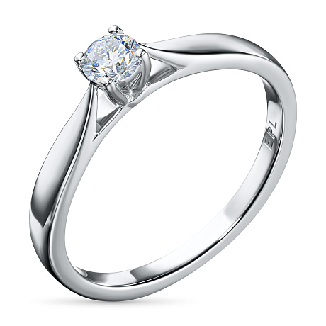 Помолвочное кольцо из серебра