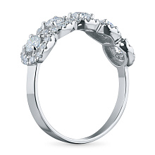 Кольцо из белого золота c бриллиантами