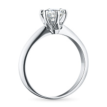 Помолвочное кольцо из комбинированного золота с бриллиантом