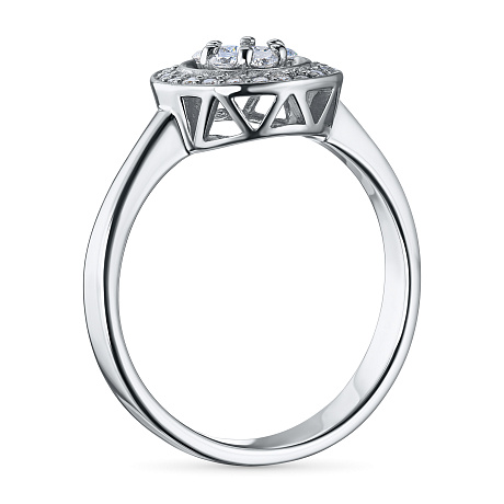 Кольцо из белого золота