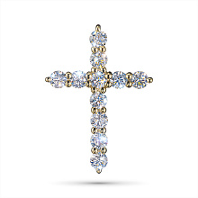 Подвеска из желтого золота c бриллиантами