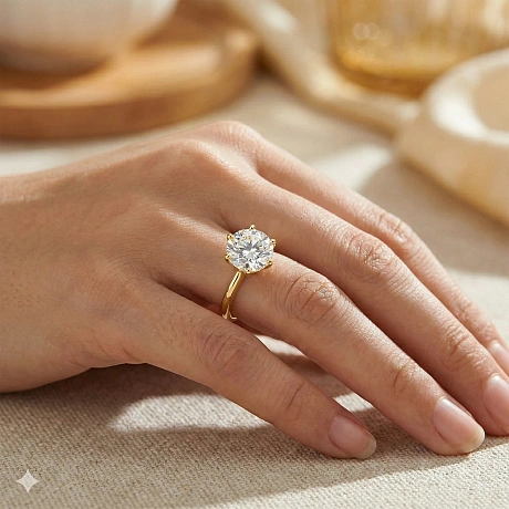 Кольцо из желтого золота