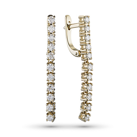 Серьги из желтого золота