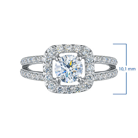 Кольцо из белого золота