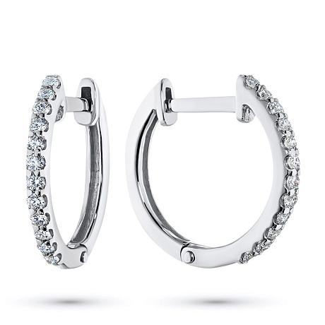 Серьги из белого золота