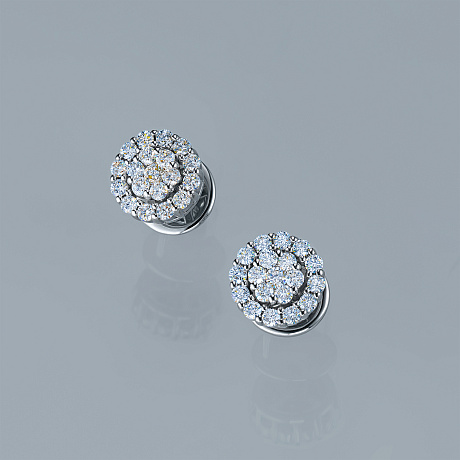 Пусеты из серебра