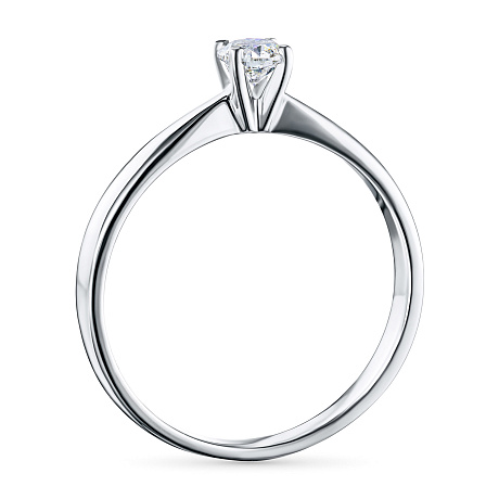 Кольцо из комбинированного золота с бриллиантом