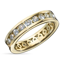 Кольцо из желтого золота c бриллиантами