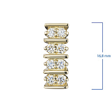 Подвеска из желтого золота c бриллиантами