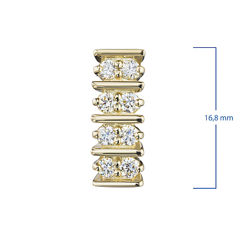 Подвеска из желтого золота