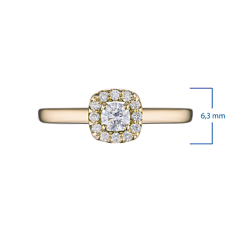 Кольцо из желтого золота