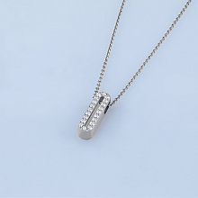 Подвеска из белого золота c бриллиантами