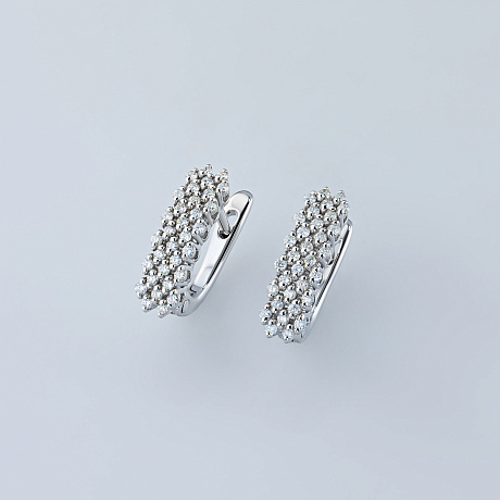 Серьги из белого золота