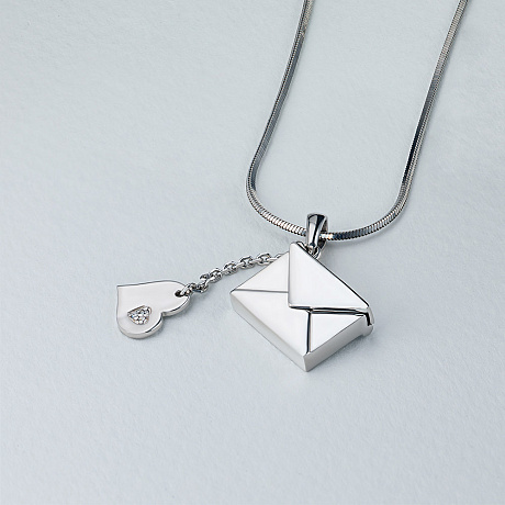 Подвеска из серебра с бриллиантами