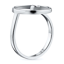 Кольцо из белого золота с бриллиантом