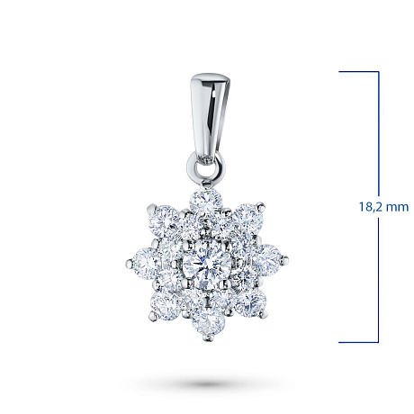 Подвеска из белого золота