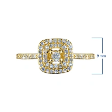 Кольцо из желтого золота c бриллиантами