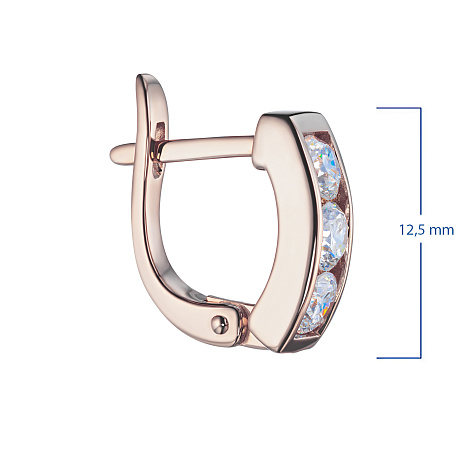 Серьги из красного золота