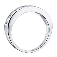 Кольцо из белого золота c бриллиантами