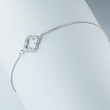 Браслет из белого золота c бриллиантами