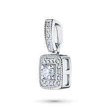 Подвеска из белого золота c бриллиантами