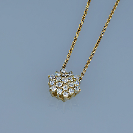 Подвеска из желтого золота