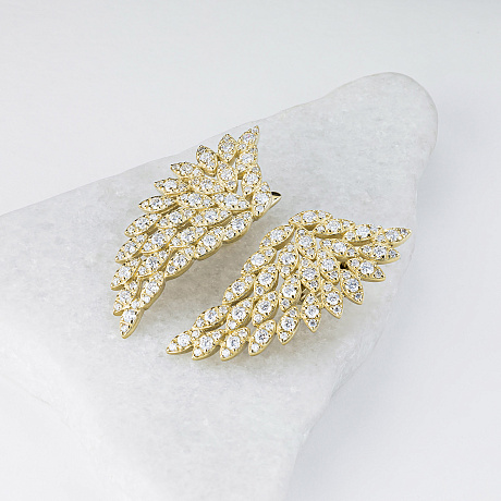 Серьги из желтого золота