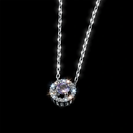 Подвеска из серебра с и танзанитом