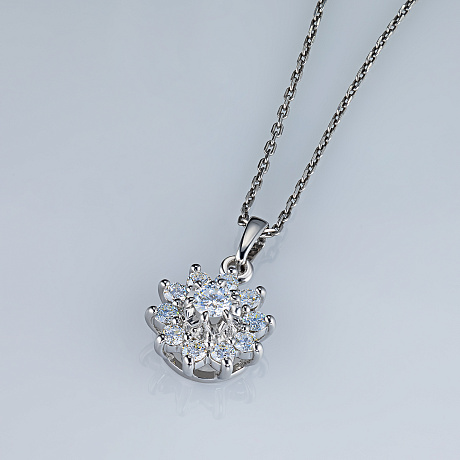 Подвеска из белого золота